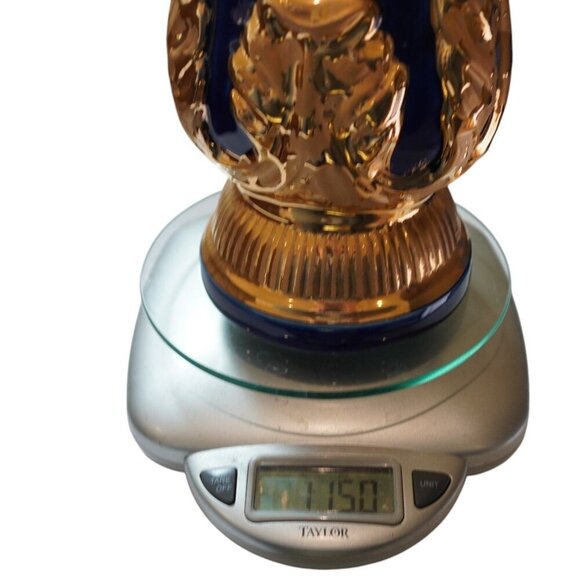 Vintage Jim Beam 1970 Floral Gold Gilt Bourbon Whiskey Decanter empty - Picture 11 of 13